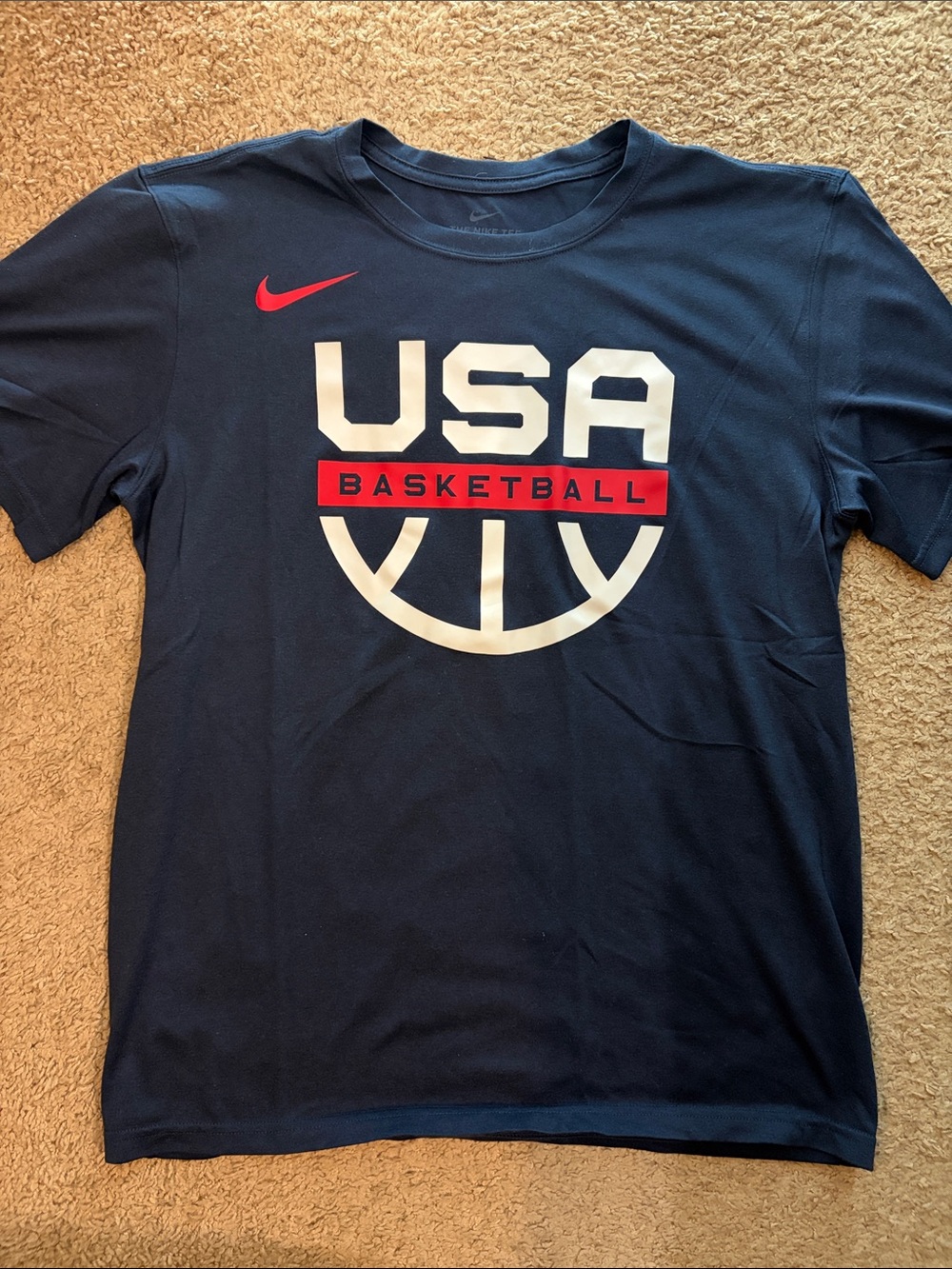 Nike Navy USA Basketball dri fit Tee